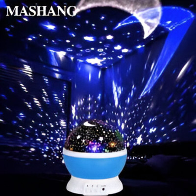 CozyFox Star Master Rotating 360 Degree Moon Night Light 01 Night Lamp(13 cm, Multicolor)