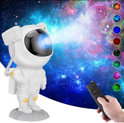 SnowShell Galaxy Light Astronaut Space Star Projector 360 Adjustable Head Night Lamp(22.5 cm, White)