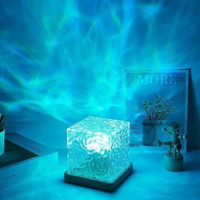 KDG TREADS Ocean Wave Water Night Light Projector 3D Water Wave Effect, Projector Lights Night Lamp(13 cm, mulaticolor)