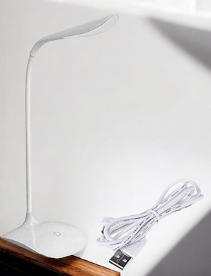 BHAJANLAL GREENERY white angular table lamp23_L170_L1504 Study Lamp(31 cm, White)