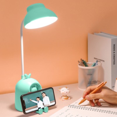 Krishna Enterprises Rechargeable LED Desk Lamp with Touch Switch & Flexible Neck 3 Lighting Mode Study Lamp(30 cm, Multicolor)