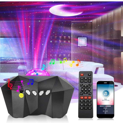 Aurora Dreams Aurora Lights Star Projector With Remote Control Bluetooth Music Speaker Night Lamp(10.5 cm, Multicolor)