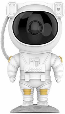 BhaGeet Galaxy Night Light Astronaut Space Star Projector Nebula 360° Adjustable Head Night Lamp(22.5 cm, White)
