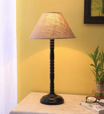 Devansh Designer Jute Table Lamp(50 cm, Black)
