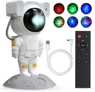 Esselkay Astronaut Galaxy Projector, Galaxy Light Projector for Bedroom, Star Projector Table Lamp