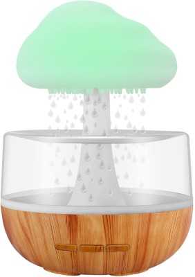 Prim Enterprise Rain Cloud Humidifier Water Drops Mushroom Night Lamp(15 cm, Multicolor)