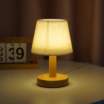 The Better Home Table Lamp for Study Table Lamp(14 cm, White)