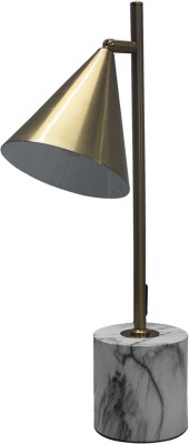 Shree Kala Home Decor Cone Shaped Pendant Table Lamp Study Lamp(53.34 cm, White)