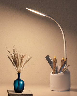 Rudefox by Weird Wolf 3 Colour Mode LED Table / Desk / Study Lamp(35 cm, White)