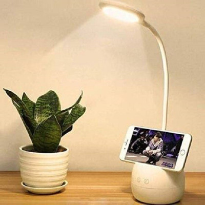 AKR Rocklight Touch On/Off Switch LED Night Table Light,Reading Lamp Long Arm with 3 Shades Touch Control Study Lamp (60 cm, White) Study Lamp(20 cm, White)