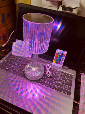 NPU New LED Diamond Table Lamp 16 Color Changing Light With Remote 577 Table Lamp(8 cm, Multicolor)