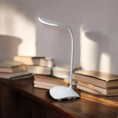 REXBURG USB LED Desk Lamp Table-50 Study Lamp(10 cm, White)