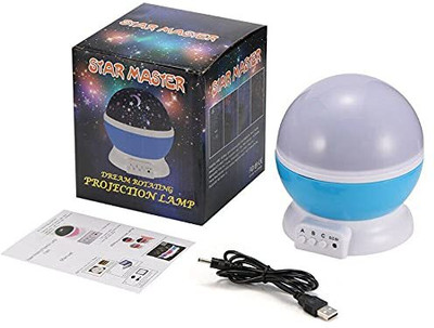 Dazzel Flex Star Master Galaxy Rotating Projector Night Lamp, Star Projector Night Lamp(13 cm, Multicolor)
