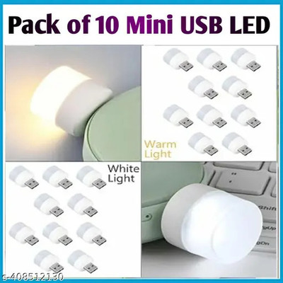 Radha 1 W Basic Round Plug & Play LED Bulb(White, Pack of 10)