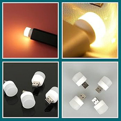 Radha 1 W Basic Round Plug & Play LED Bulb(White, Pack of 8)
