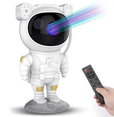 TECORE Astronaut Galaxy Projector Night Light 360° Rotating Nebula Star Projector Night Lamp(22.5 cm, White)