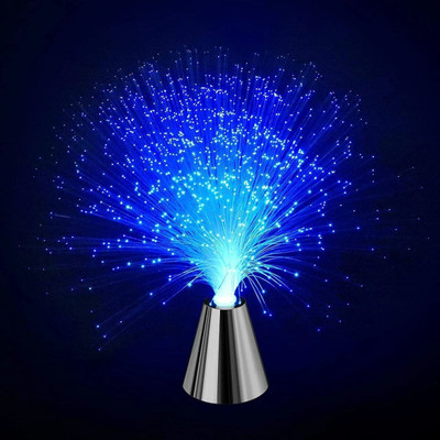 Dherik Tradworld Beautiful Romantic LED Fiber Optic Nightlight Lamp Color Changing USB Night Lamp(10 cm, Multicolor)