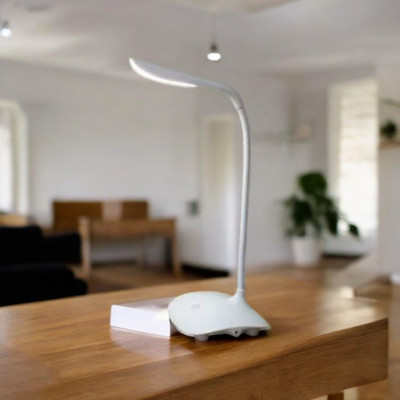 REXBURG USB LED Desk Lamp Table-17 Study Lamp(10 cm, White)