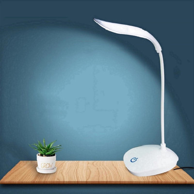 AKR Powerful Rechargeable Emergency Table Lamp (White)_287 Study Lamp(30 cm, White)