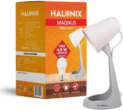 HALONIX Magnus Study Lamp(22 cm, Grey)