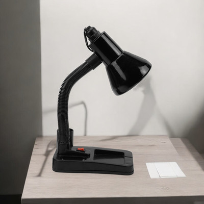 ZESTRUM HomeDecorTableLampHTL-TL079 Table Lamp(22 cm, Black)