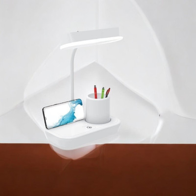 HASRU Table Lamp for studying_78 Table Lamp(12 cm, White)