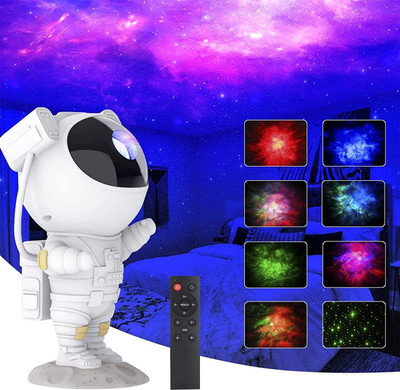 VikriDa Astronaut Galaxy Projector with Remote Control - 360° Adjustable Timer Night Lamp(18 cm, White)