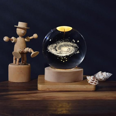 Medileaf Milky Way Crystal ball Night Lamp(7 cm, White)