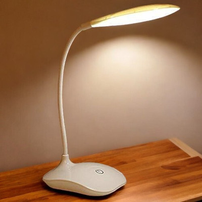 AKR Powerful Rechargeable Emergency Table Lamp (White)_225 Study Lamp(30 cm, White)
