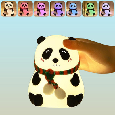 juggaris Flexible Silicone Cute Panda Night Light for Kids as well as House Night Lamp(12 cm, Multicolor)