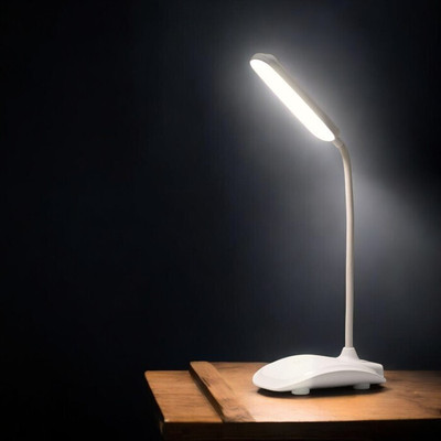 AJ HUB Study LED Touch On/Off Switch Student Study Table Lamps14 Table Lamp(9.5 cm, White)