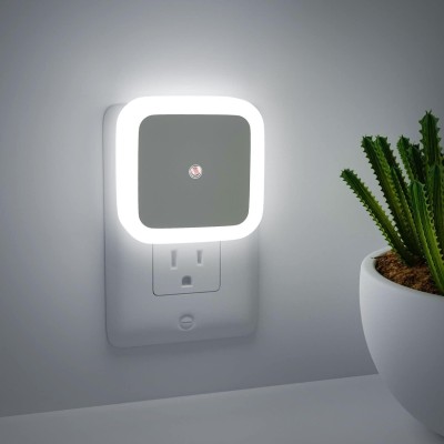 NL Traders sensor night lamp 0.5W LED sensor plug night lamp for bedroom office living room Night Lamp(5.5 cm, White)