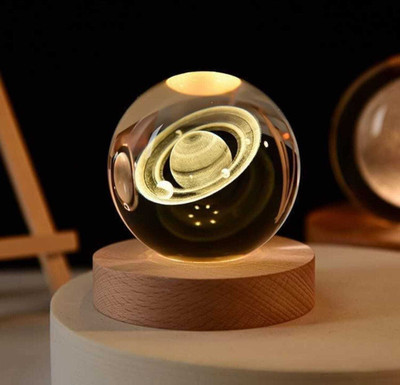 Sample Crystal Table lamp Aesthetic Bedroom Lights Table Lamp(10.2 cm, Brown)