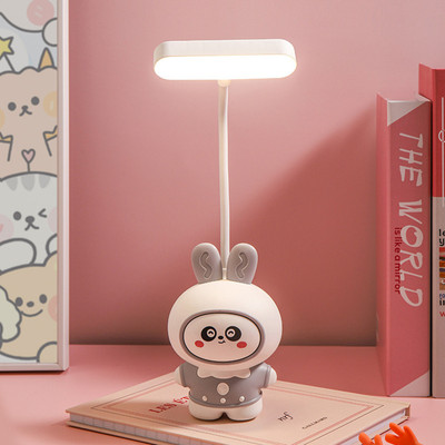 Flezny Cartoon Cute Rabbit Pencil Sharpener with USB Rechargeable Desk Lamp Study Lamp(25.5 cm, Gray)