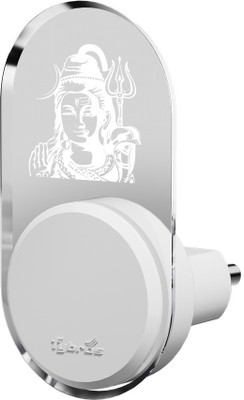 Fybros LED 0.5W| 2-Pin Plug| 5 Light Color Changing |Shine Night Lamp with SHIV JI Night Lamp(10 cm, Multicolor)