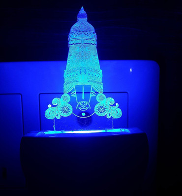 AJANTA Balaji (Code - 2069) 3d Night Lamp(4 cm, Multicolor)
