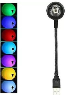 ASTOUND 360 Degree USB Projection Lamp SSL-22 Led Light(Black)