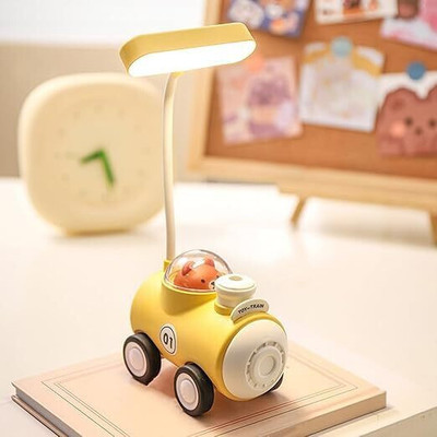 krishope Train Lamp Study Lamp(13 cm, Multicolor)