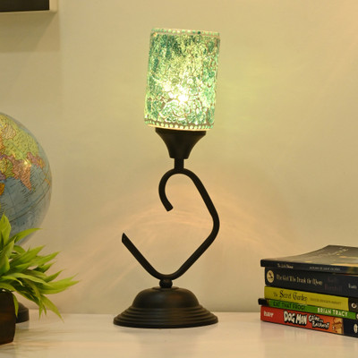 1st Time Decorative Table Lamp, Stylish Night Lamp, LED Compatible- B3 Table Lamp(37 cm, Blue)