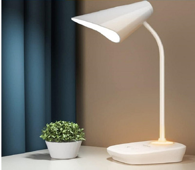 AKR LED DESK TOUCH SWITCH , 2000 mAH BATTERY , NIGHT LAMP RECHARGEABLE TABLE LAMP LED STUDY LAMP ( 30CM , WHITE ) Study Lamp(30 cm, White)
