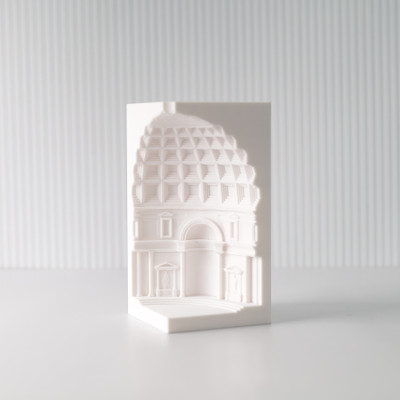 MOSKAI 3D Pantheon Centerpiece Night Lamp(28 cm, White)