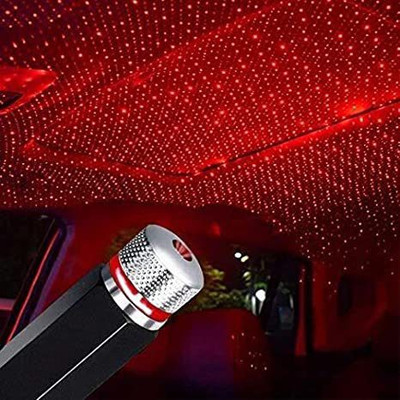 HENVE Usb Portable Star Night Light Romantic Flexible Red Star Projector with Galaxy Night Lamp(10 cm, Multicolor)
