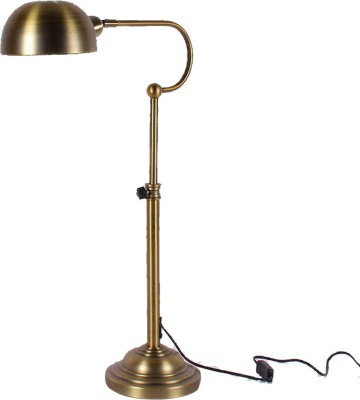 Kapoor Illuminations Kapoor E Illuminations Golden 40/60 W Mild Steel Table Lamp Study Lamp(55 cm, Gold)