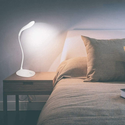 ZYNATY ZNY-KV-Table Lamp+--01 Study Lamp(32 cm, White)