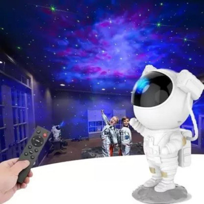 PERAMISYM Astronaut Space Star Galaxy Night Nebula Light Projector/360° Adjustable Head273 Night Lamp(23 cm, Multicolor)