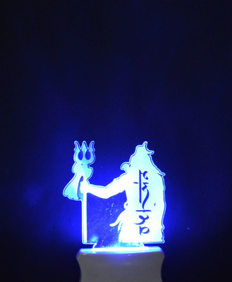 SRM The Lord Shiv 3D illusion Night Lamp is Extremely cool and 3D illusion Design, Night Lamp(12 cm, White)