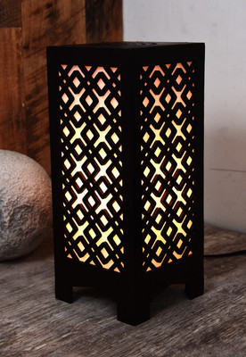 Mohit Enterprises Handcrafted Elegance Perfect for Ambiance in Any Room 1 Table Lamp(25.5 cm, Brown)