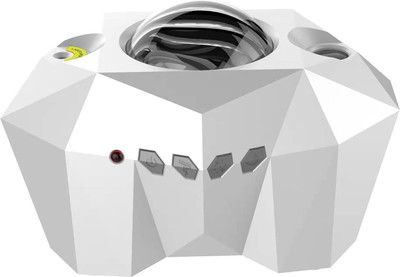 WunderVoX Star Projector for Bedroom, Night Light Projector with Music Bluetooth Speaker Night Lamp(10.5 cm, White)