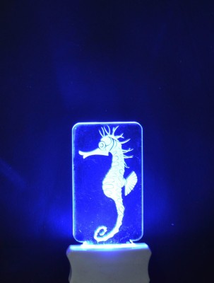 Decorcraft The See Horse 3D illusion Night Lamp is Extremely cool and 3D illusion Design, Night Lamp(12 cm, Multicolor)