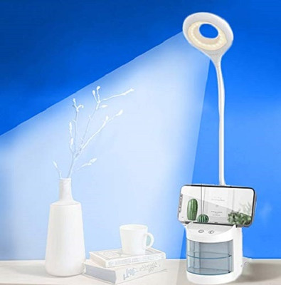 AKR Powerful Rechargeable 1500 mah LED Touch On/Off Switch Desk Study Lamp Table Lamp(50 cm, White)